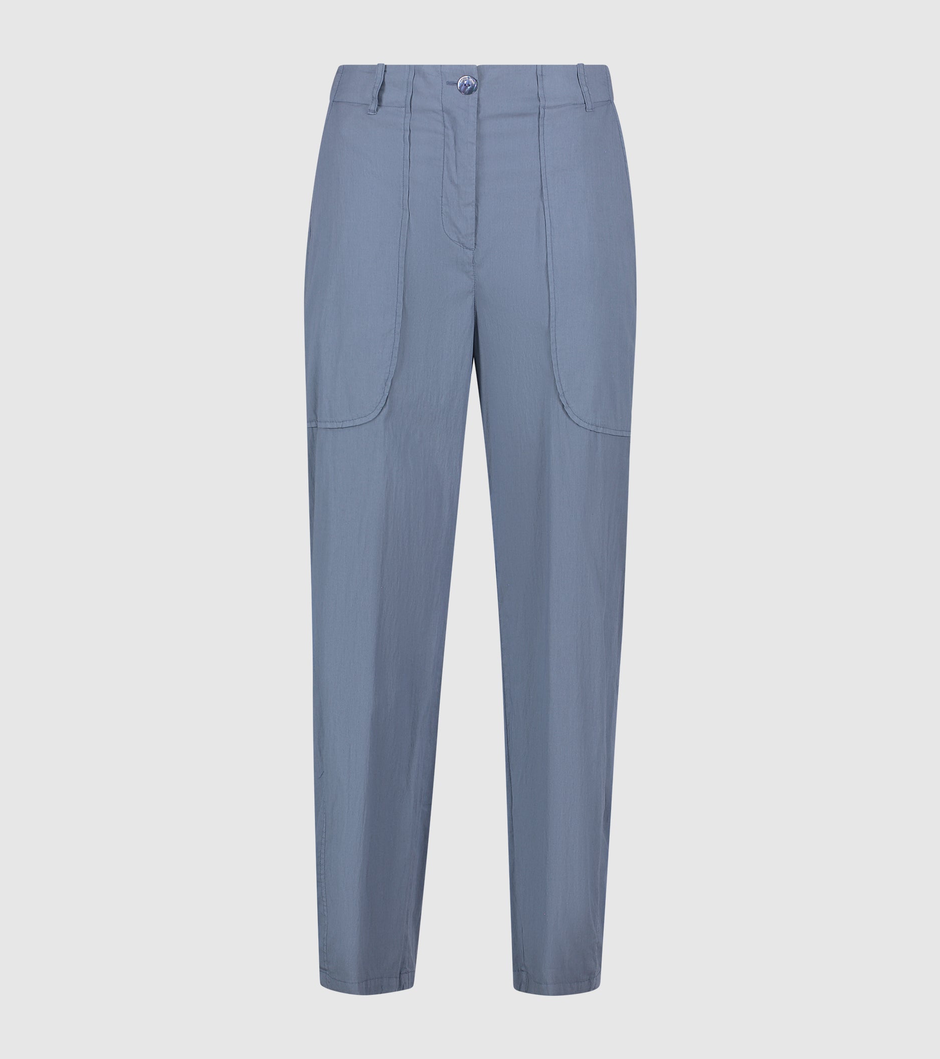 Pantaloni cropped in cotone stretch selce