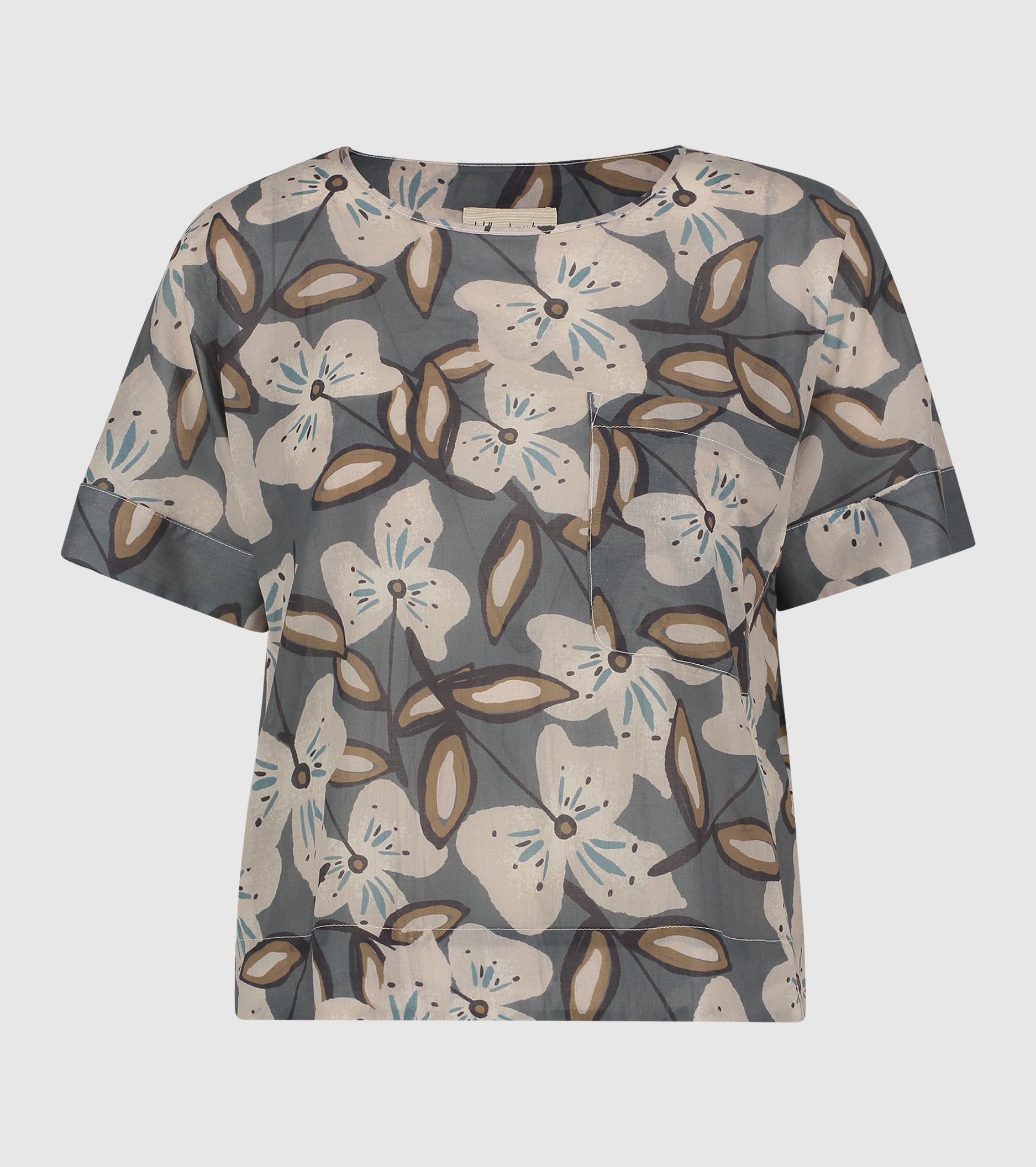 T-shirt with floral print flowers