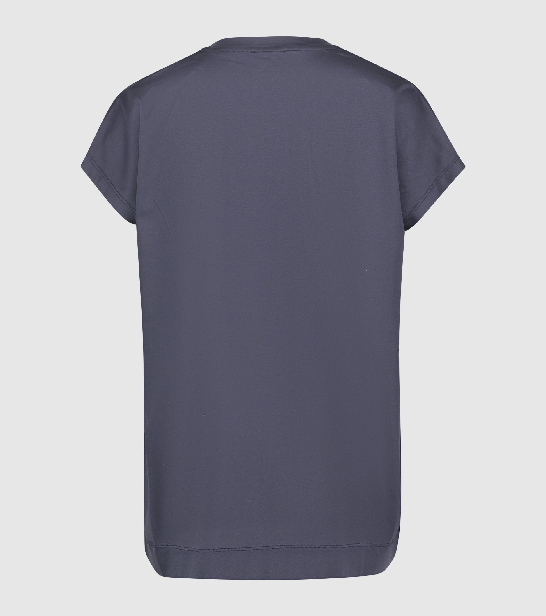 T-shirt girocollo in jersey blu