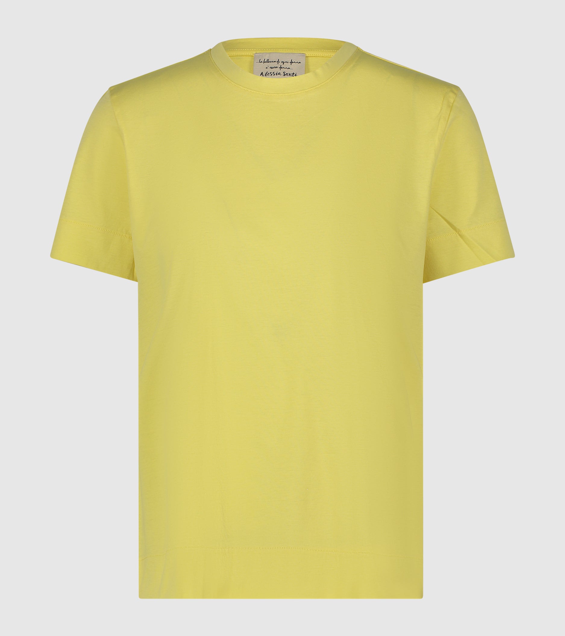 T-shirt girocollo con patch logata ananas